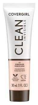 CoverGirl Clean Invisible Liquid Makeup Foundation, 101 Porcelain (1 fl oz)