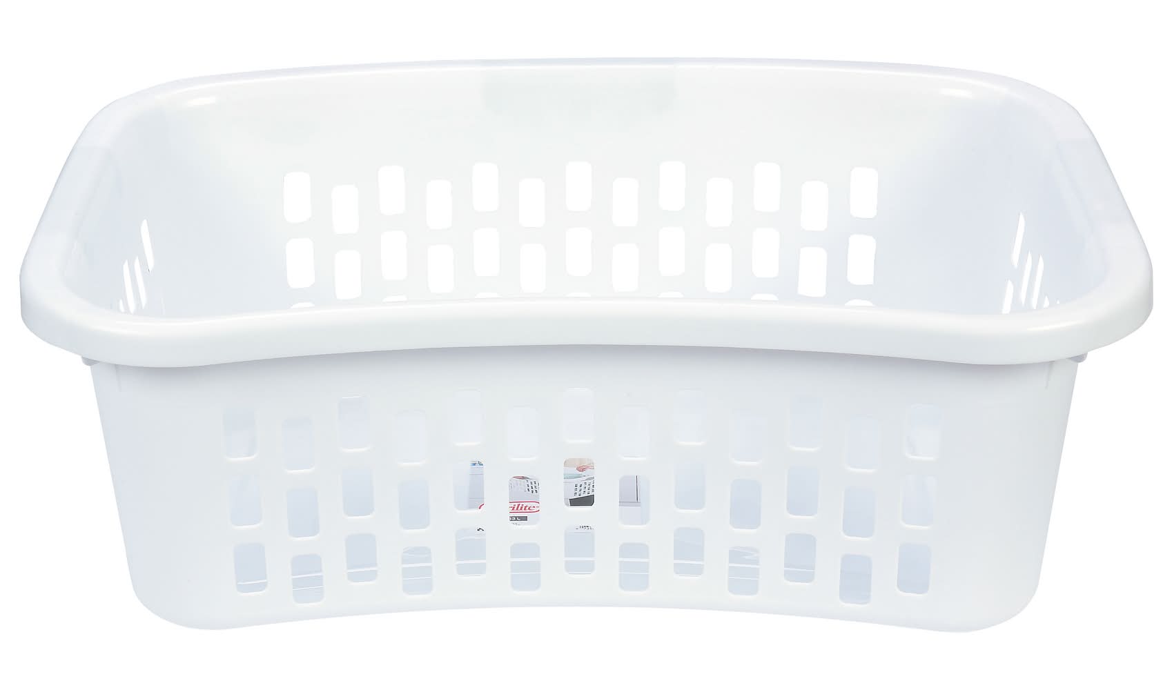 Sterilite Hip Hold Laundry Basket 1.25 Bushel, White