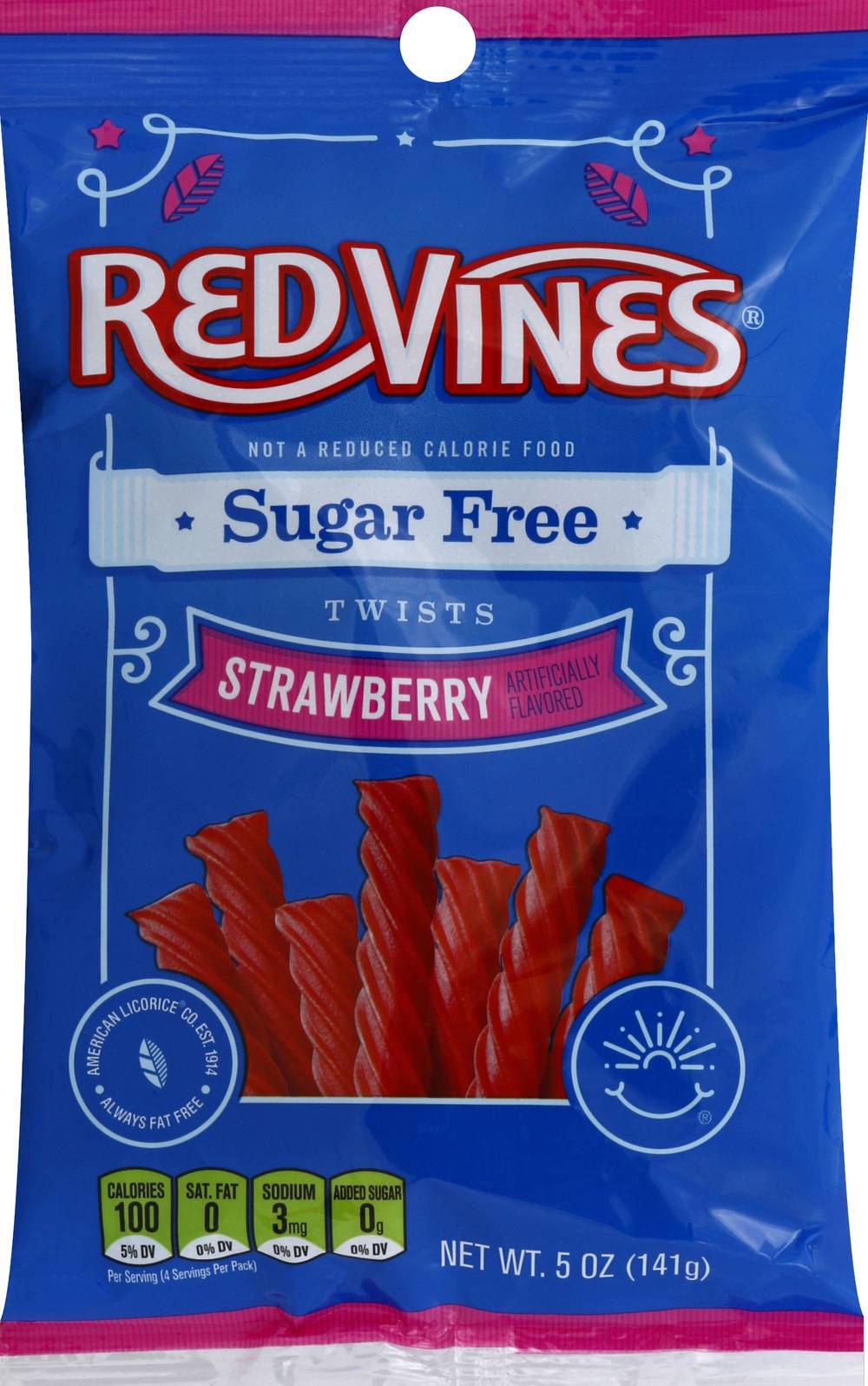 Red Vines Strawberry Sugar Free Peg Bag (5 oz)