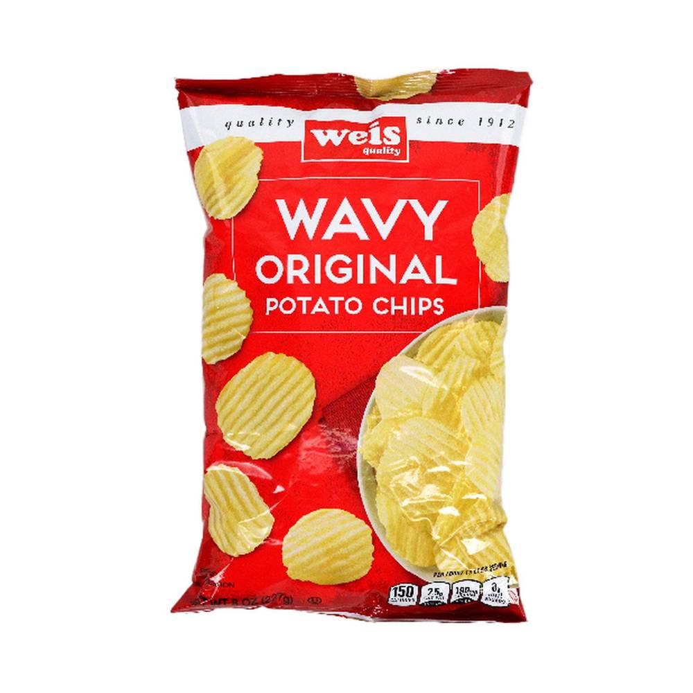 Weis Wavy Original Potato Chips (8 oz)