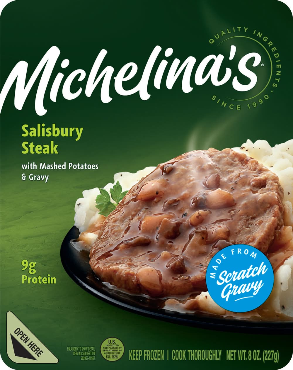 Michelina's Salisbury Steak With Mashed Potatoes & Gravy (8 oz)