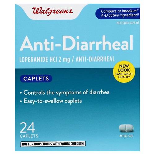 Walgreens Anti-Diarrheal Caplets - 12.0 ea