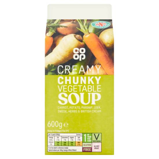 Co-op Creamy Chunky Vegetable Soup (600g)