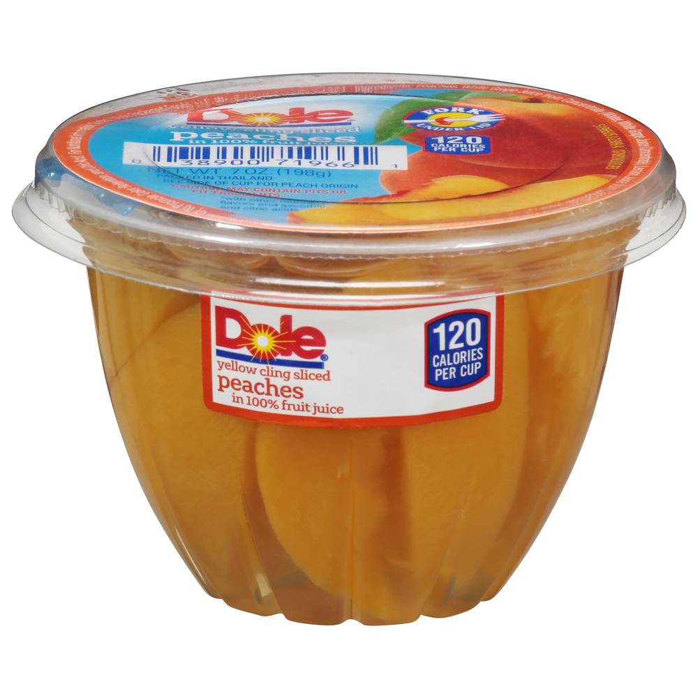 Dole Yellow Cling Sliced Peaches Cup