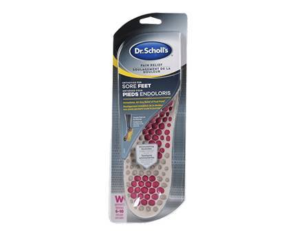DR SCHOLLS ORTHOTICS SORE FEET WMN INSOLE 1 PR