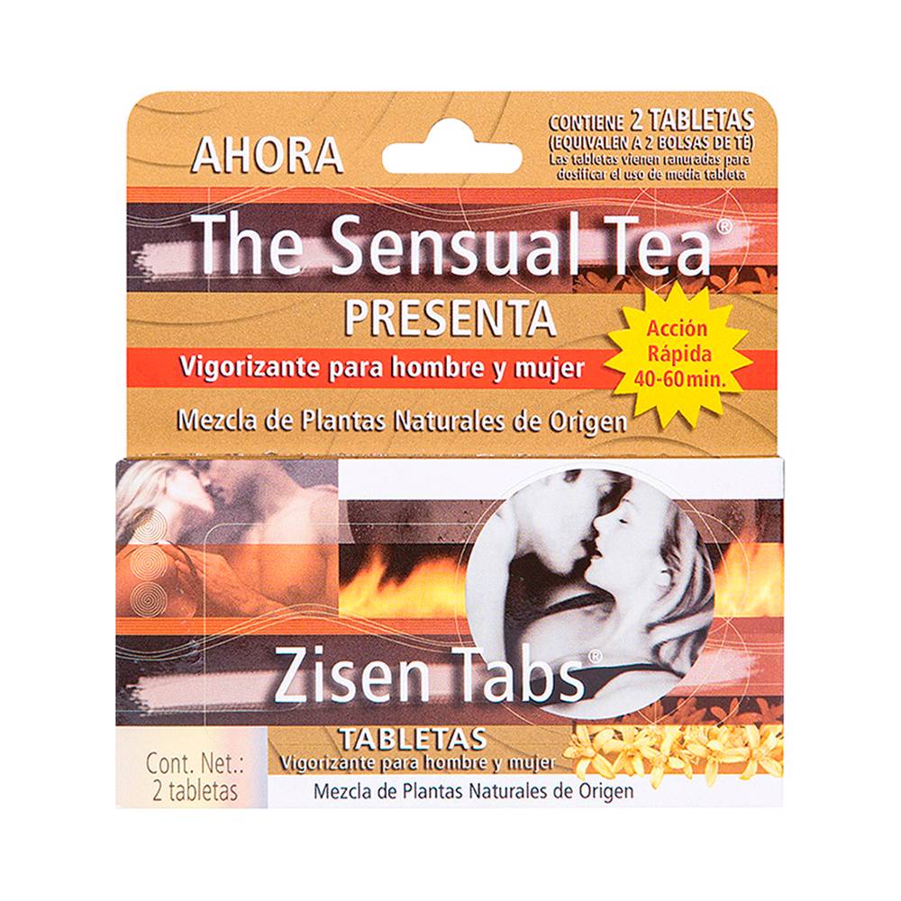 The sensual tea vigorizante para hombre y mujer tabletas (2 piezas)