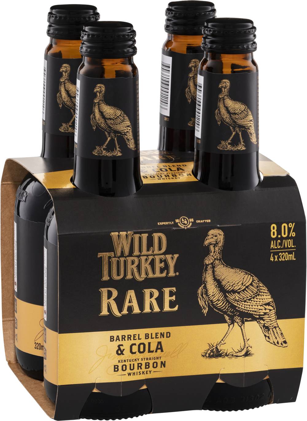 Wild Turkey Rare & Cola Bottle 320mL X 4 pack