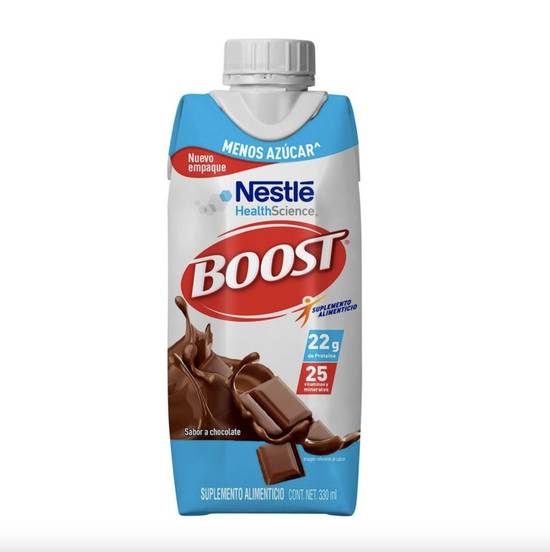 Nestlé boost menos azúcar chocolate (330 ml)