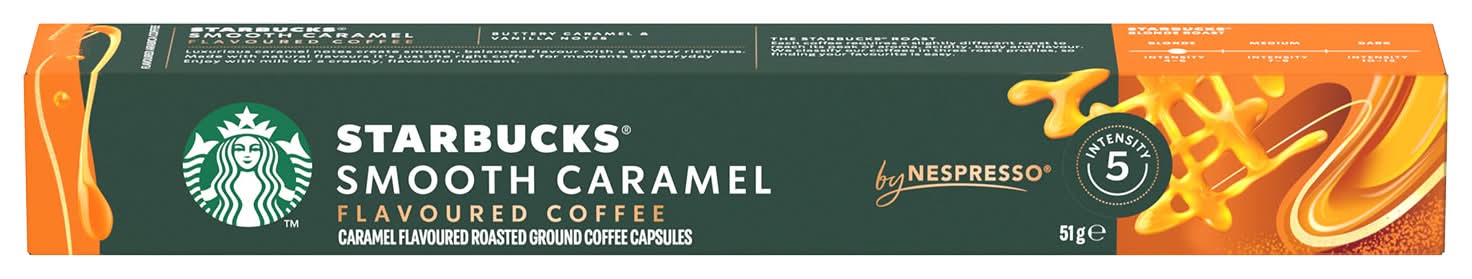 Starbucks · Café tostado y molido en cápsulas nespresso - Smooth Caramel (51 g)