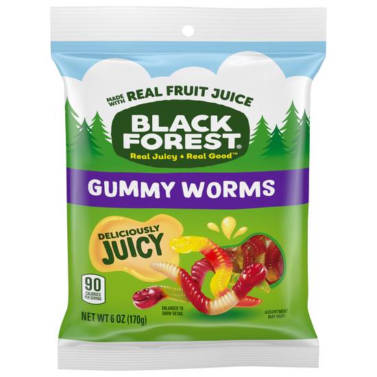 Black Forest Gummy Worms Candy