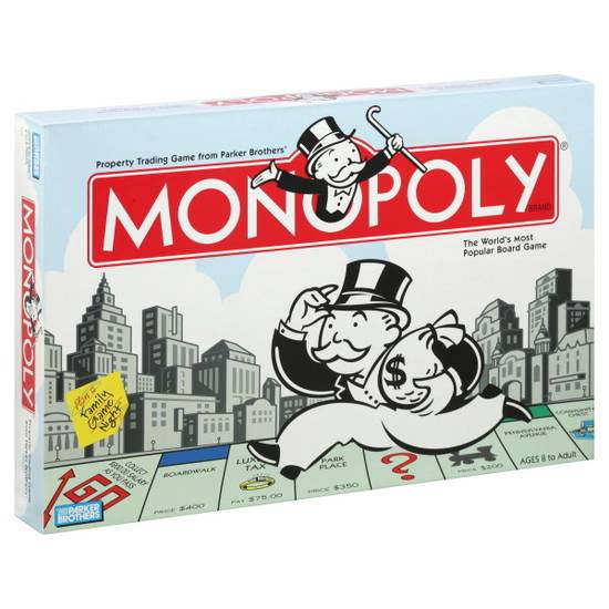 Parker Brothers Monopoly Ages 8 To Adult