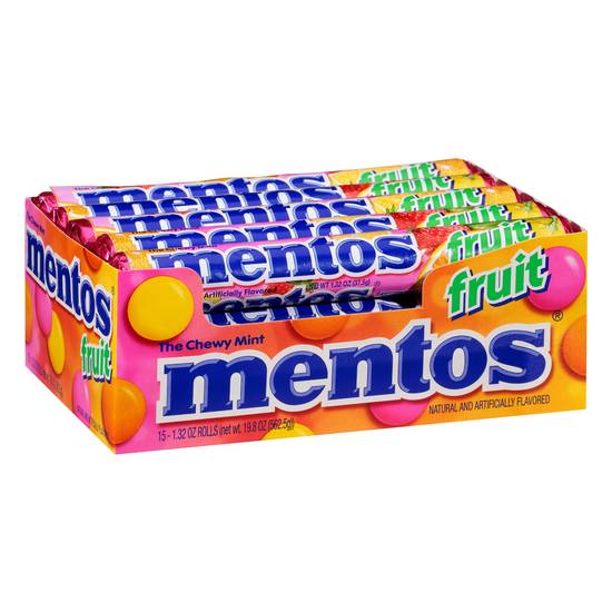 Mentos Fruit Chewy Mints (15 ct)