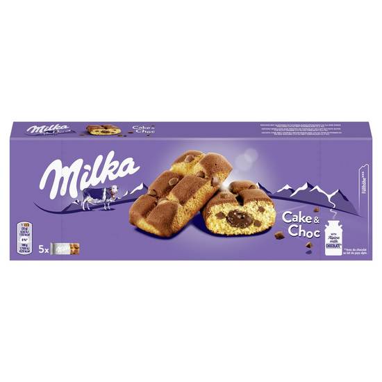 Cake pépites de chocolat au lait Milka 2x175g
