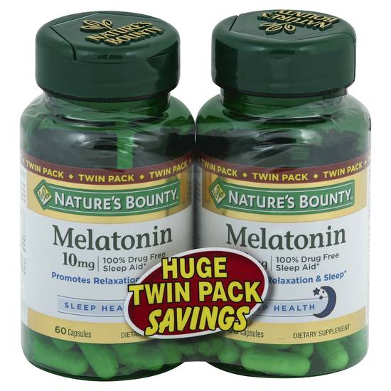 Nature's Bounty Melatonin Capsules 10 mg (2 ct)