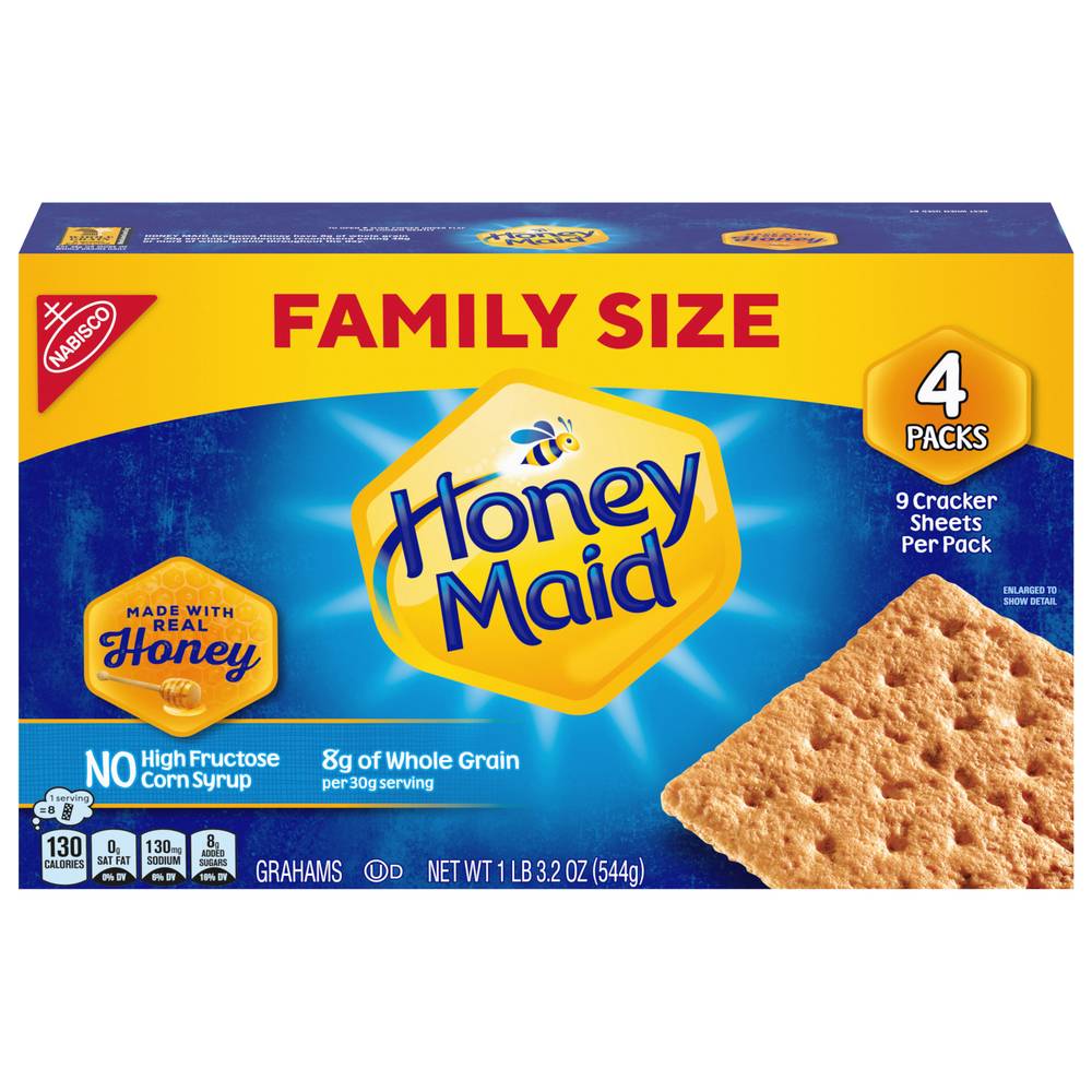 Honey Maid Family Size Graham Crackers (19.2 oz, 4 ct)