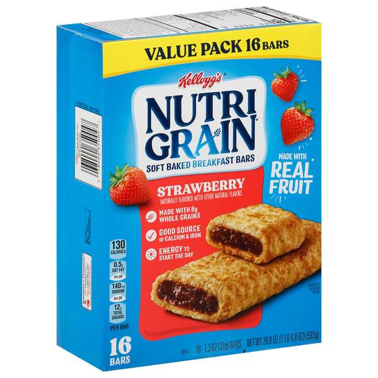 Kellogg's Nutri-Grain Strawberry Soft Baked Breakfast Bars