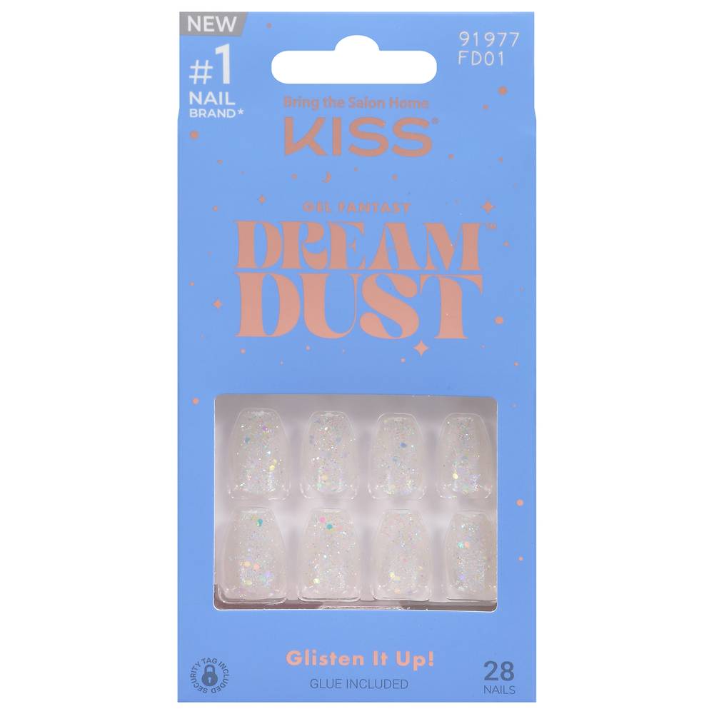 Kiss Gel Fantasy Dream Dust Nails Short