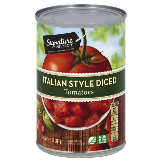 Signature Select Tomatoes Diced Italian Style (14.5 oz)