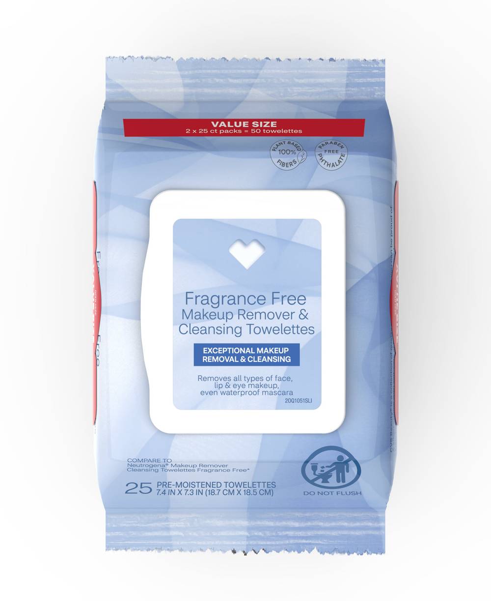 Cvs Beauty Fragrance-Free Makeup Remover Towelettes