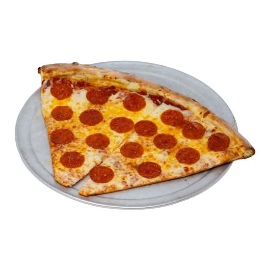 #2 (2) Slices of Cheese or Pepperoni And Free Soda