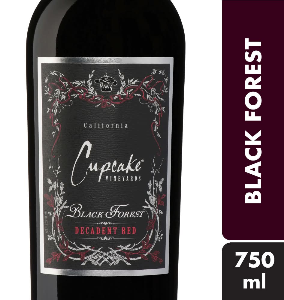 Cupcake Vineyards Black Forest Decadent Red Wine, 2013 (750 ml)