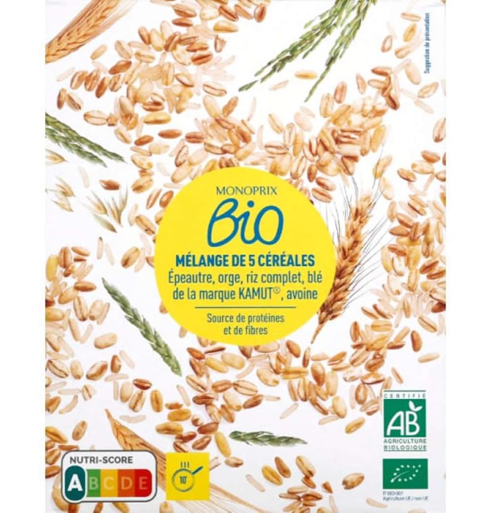 Monoprix Bio - Mélange de 5 céréales (500g)