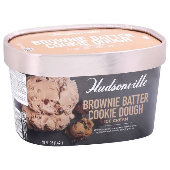 Hudsonville Brownie Batter Cookie Dough Ice Cream