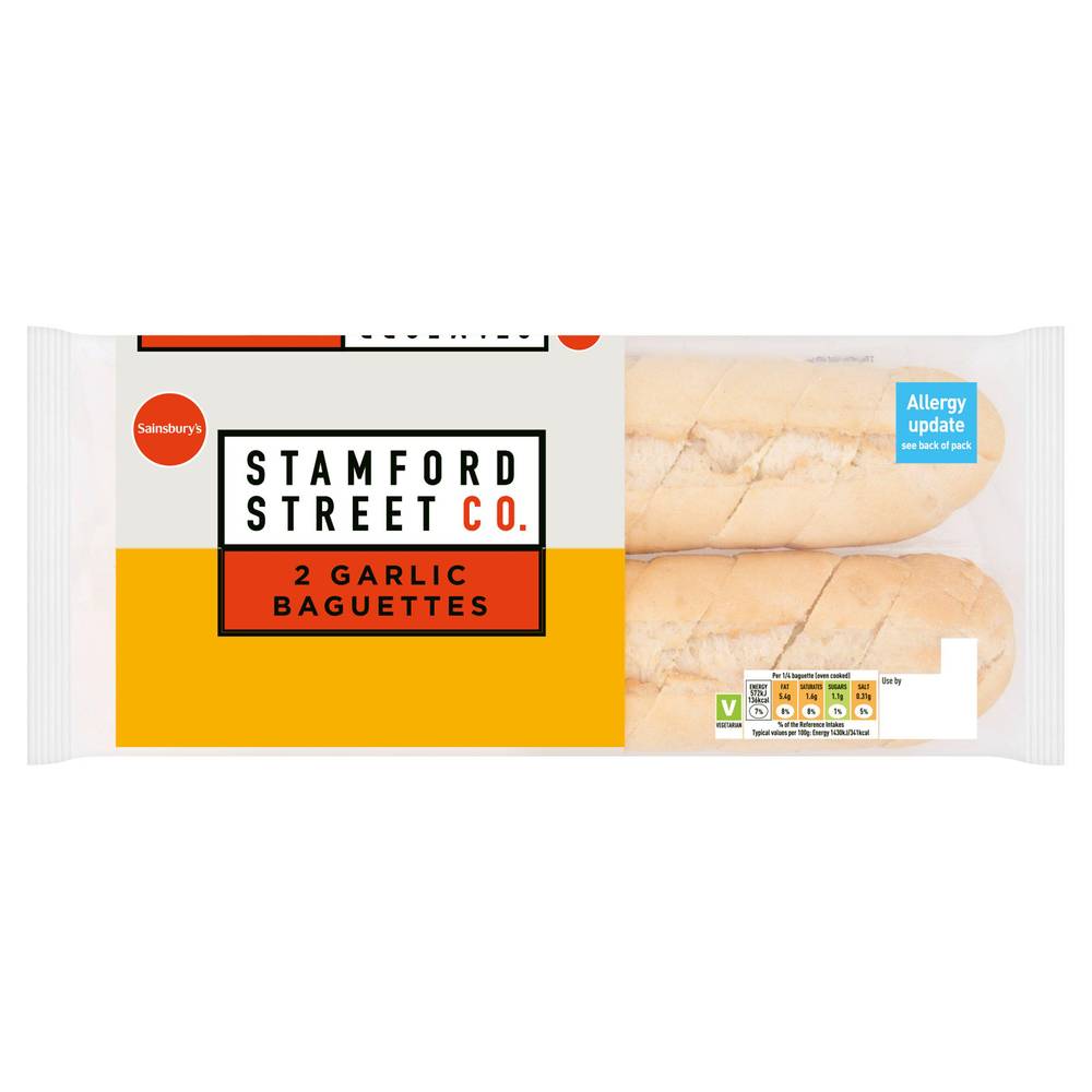 Stamford Street Co. Garlic Baguette x2 330g