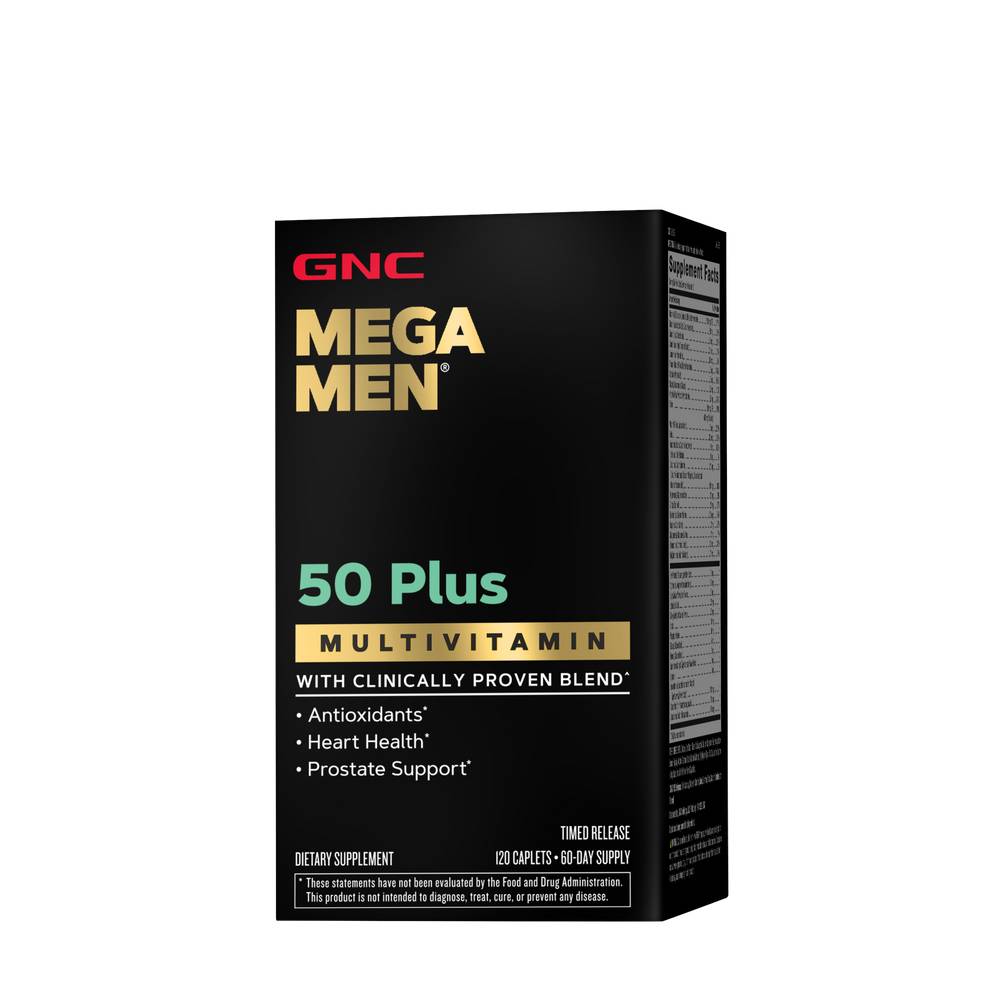 GNC Mega Men 50 Plus Multivitamin (120 ct)