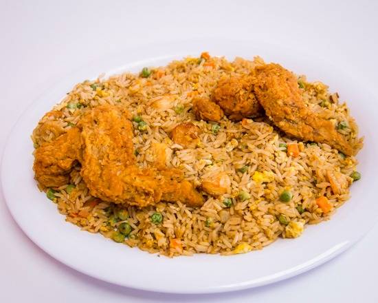 Chicken Fried Rice with Wings