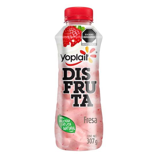Yoplait yoghurt bebible disfruta con trozos de fresa (botella 307 g)