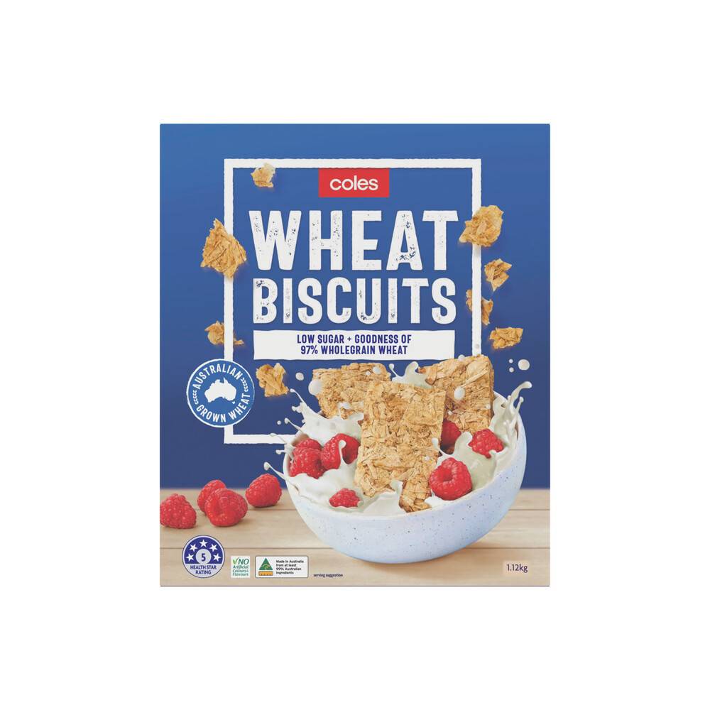 Coles Wheat Biscuits 1.12 kg