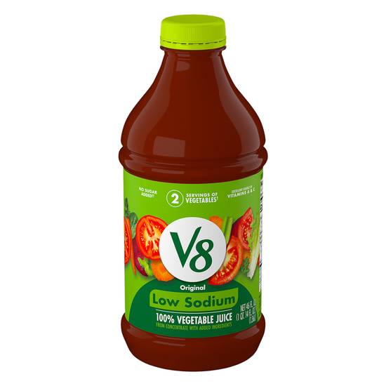 V8 Original Low Sodium 100% Vegetable Juice (46 fl oz)