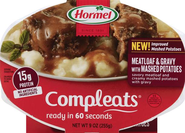 Hormel Meatloaf & Gravy With Mashed Potatoes
