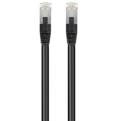 Monoprice Cat6 PoE Ethernet Patch Cable - 14 Feet - Black | 600V, Shielded RJ45, Solid, 550MHz, STP (U/FTP), 24AWG