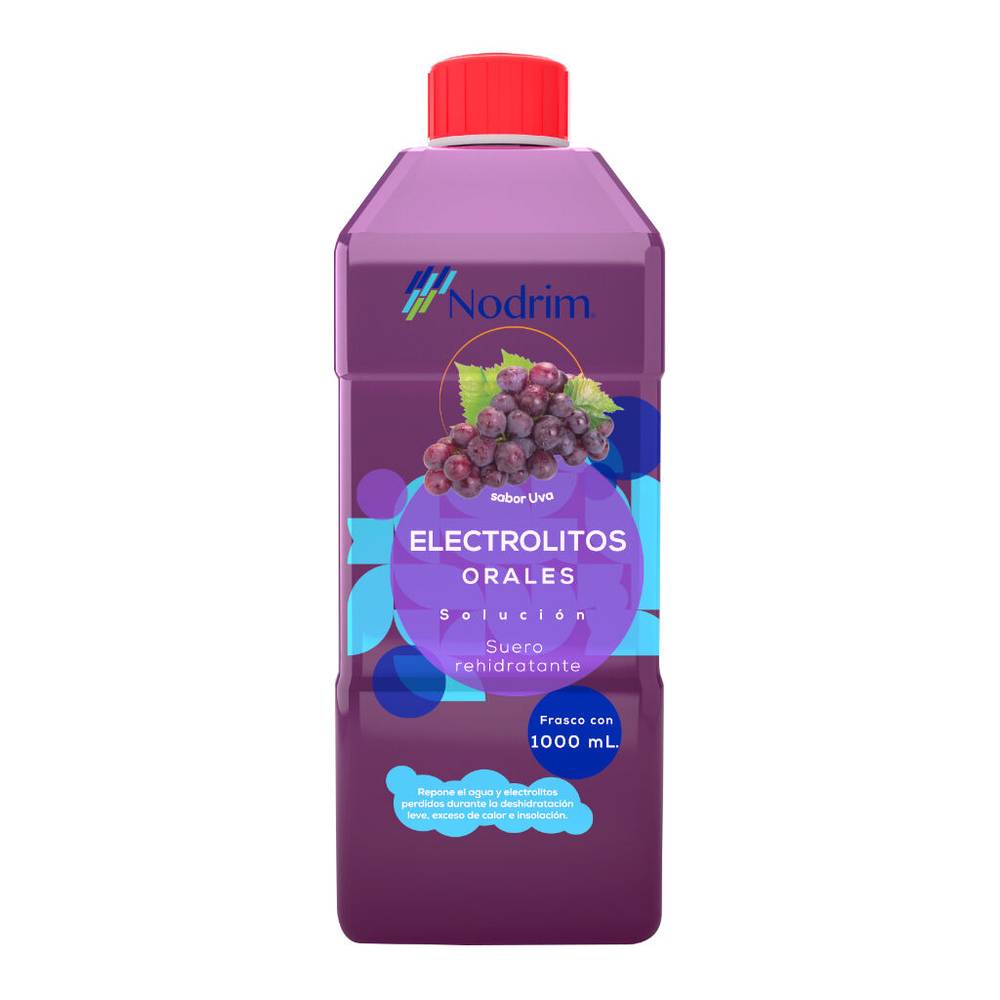 Nodrim electrolitos orales uva (botella 1 l)