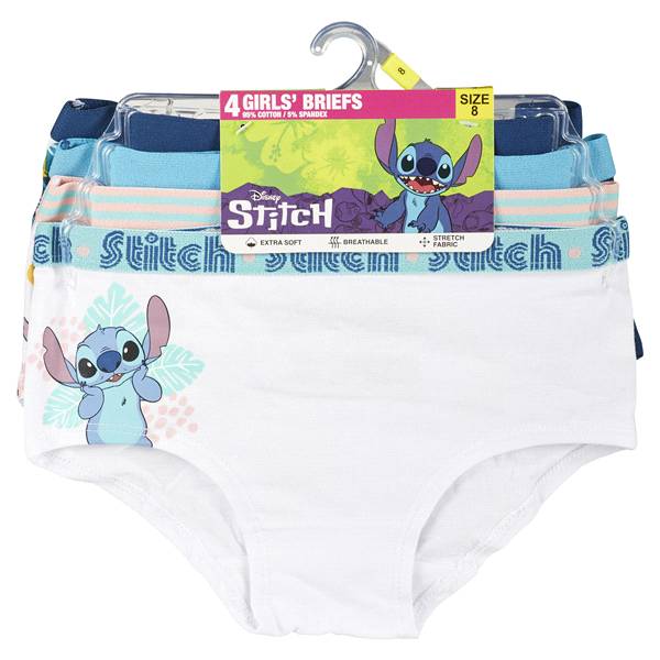 STITCH GIRL BRIEF UW GUH2077 4PK HANG BLUE 8