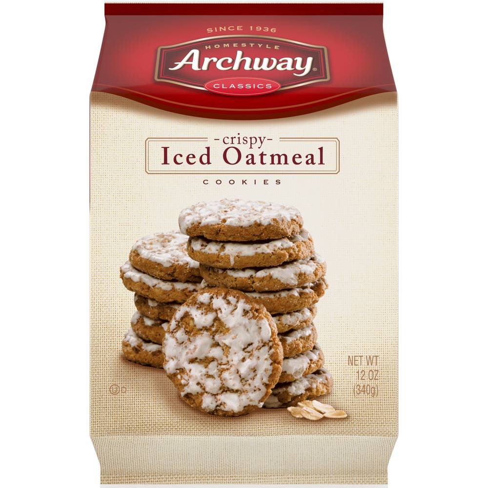 Archway Crispy Iced Oatmeal Cookies (12 oz)