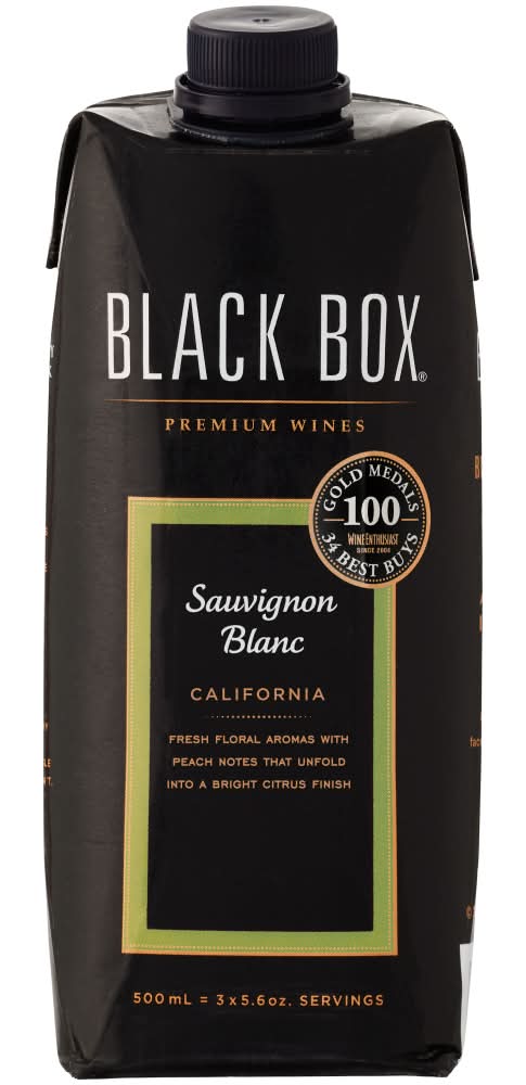 Black Box Premium California Sauvignon Blanc White Wine (500 ml)