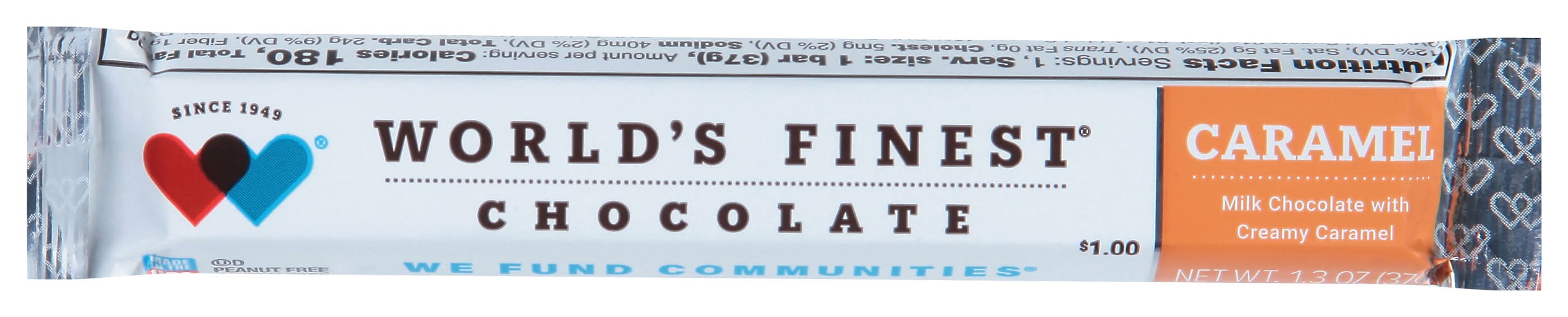 World's Finest Chocolate Caramel, Milk Chocolate With Creamy Caramel (1.3 oz)