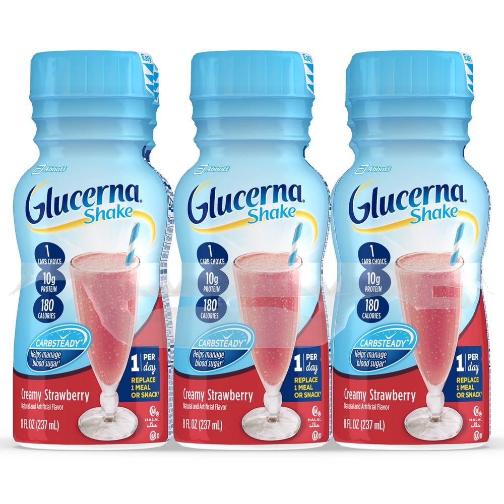 Glucerna Carbsteady Original Shake (6 ct, 8 floz) (creamy strawberry)