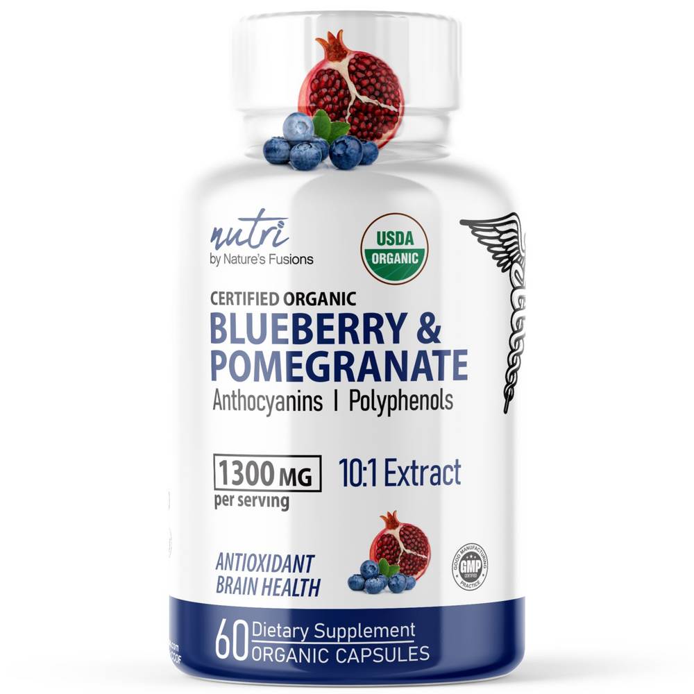 Nutri Blueberry & Pomegranate Capsules, 60 Ct