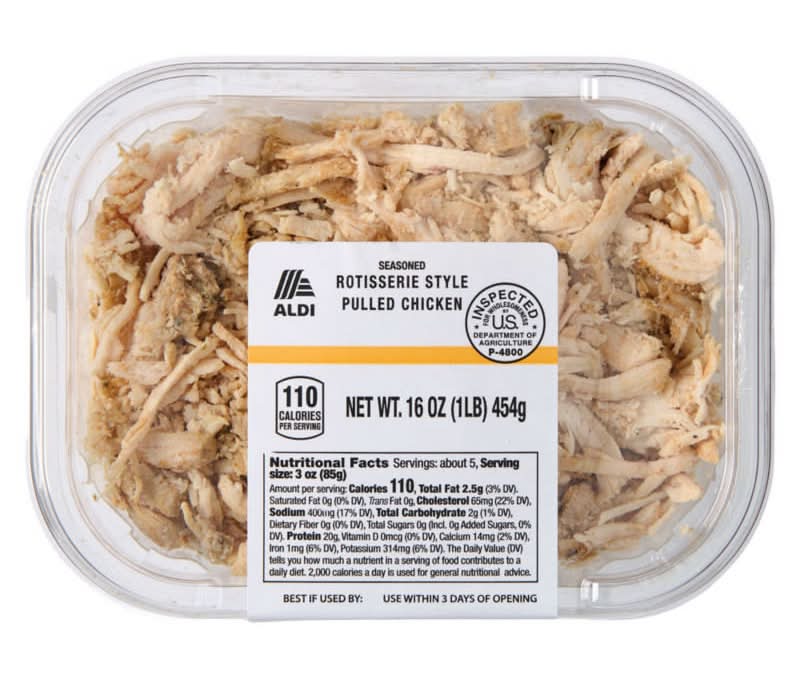 Aldi Seasoned Rotisserie Style Pulled Chicken (16 oz)