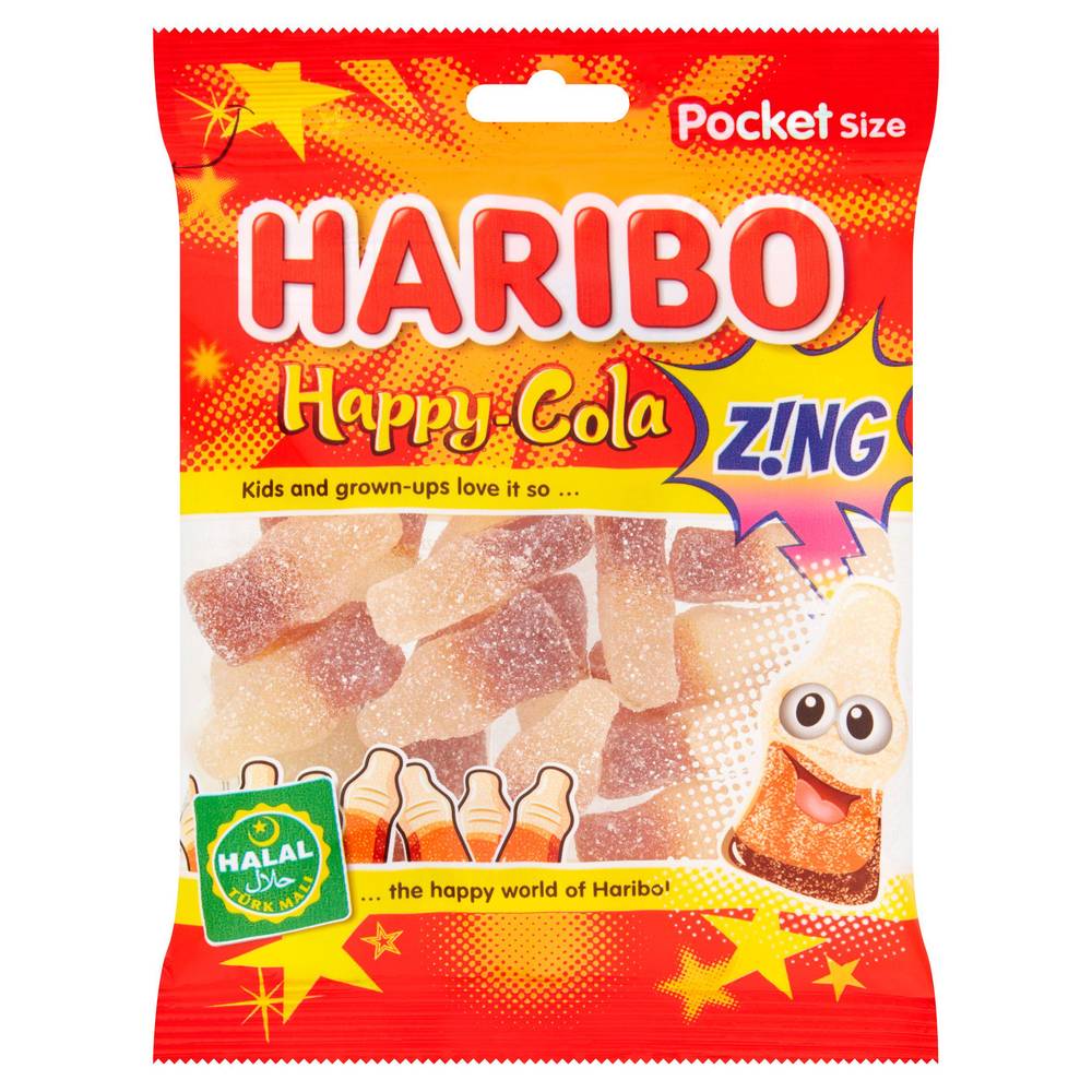 Haribo Halal Happy-Cola Zing Bag 100g