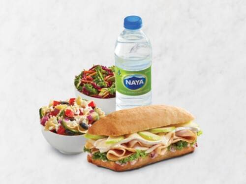 Sandwich + 2 Side Salads + Bottled Water Combo
