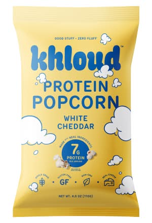 Khloud Protein Popcorn, White Cheddar (4 oz)