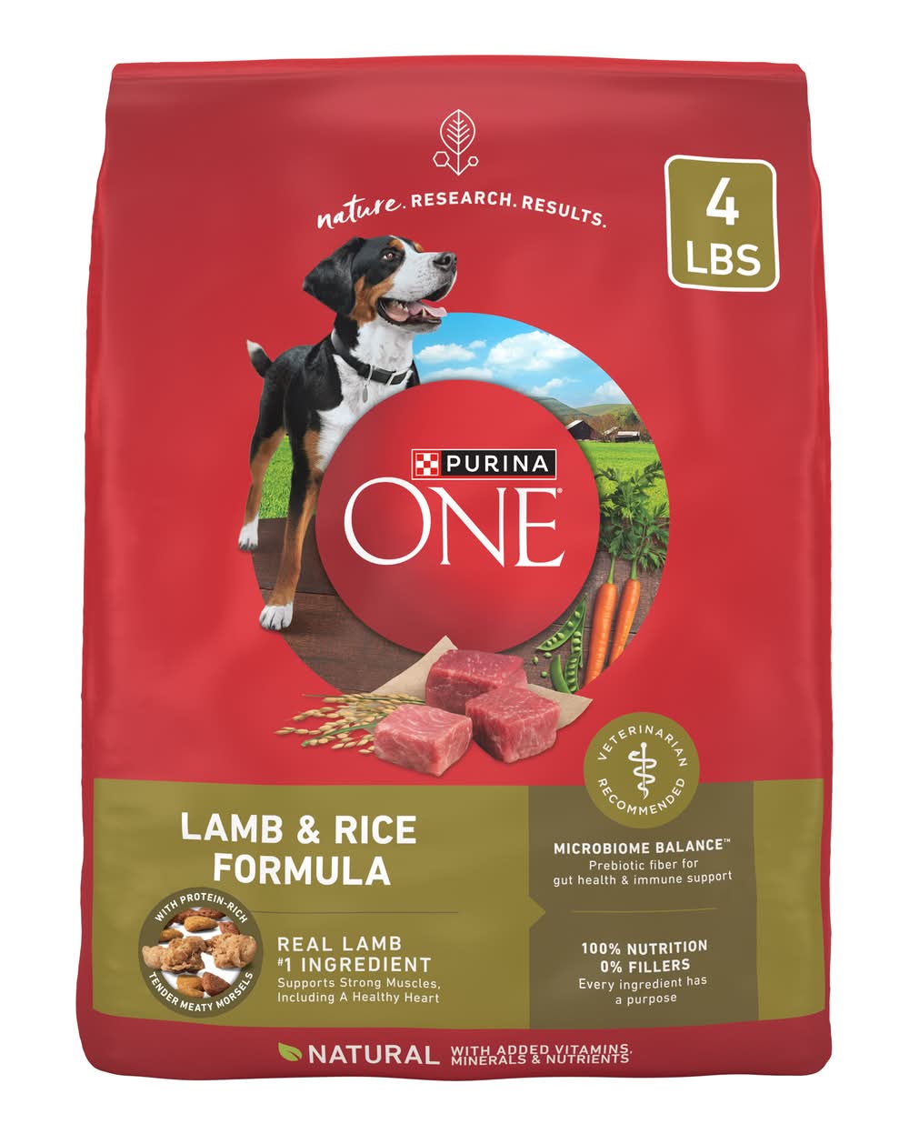 Purina One Smartblend Lamb & Rice Formula Adult Dog Food (4 lbs)