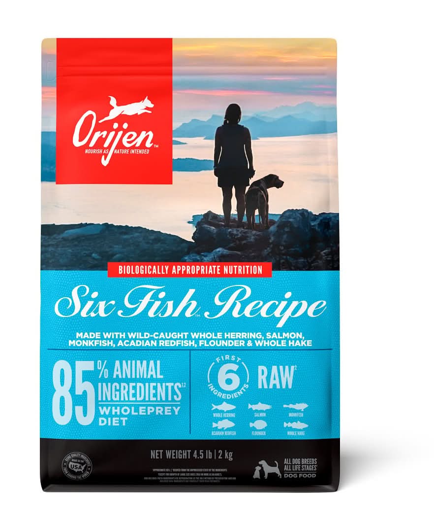 Orijen SIX FISH ALIMENTO NATURAL PARA PERRO TODAS LAS ETAPAS DE VIDA RECETA PESCADO, 2 KG