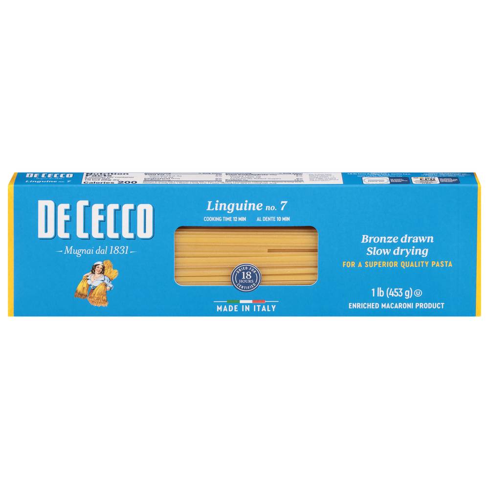 De Cecco Bronze Drawn Linguine Pasta (1 lbs)