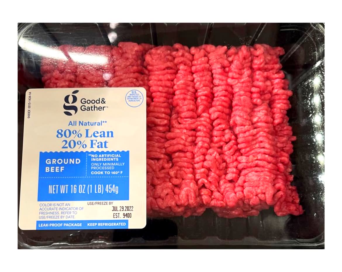 Market Pantry All Natural Ground Beef (1 lbs)
